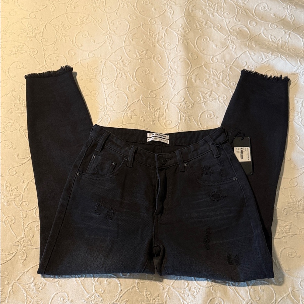 One Teaspoon Freebird Black High Rise Women Jeans New With Tags